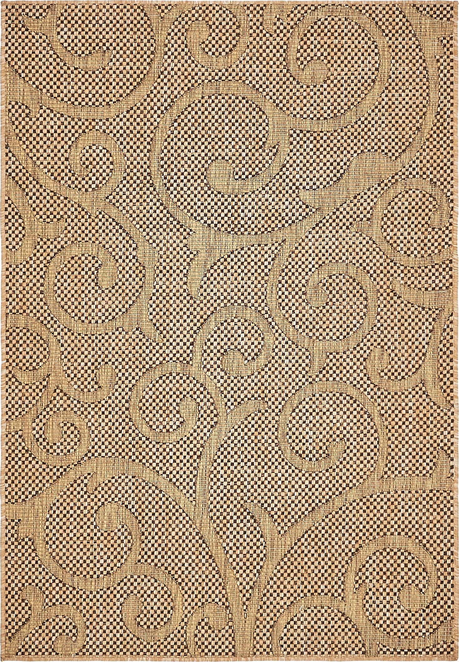 Primary image 4' x 6'  Washable Botanical Indoor / Outdoor Rug