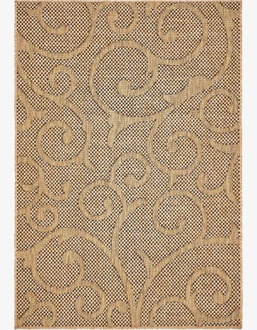 4' x 6' Easy-Clean Botanical Indoor / Outdoor Rug