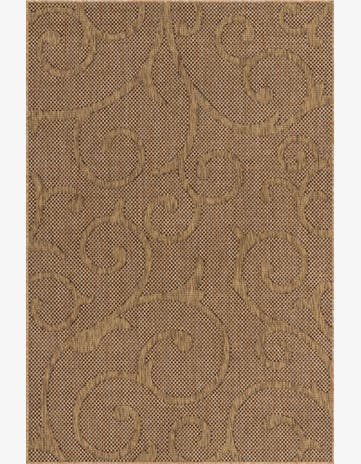 5' x 8' Easy-Clean Botanical Indoor / Outdoor Rug