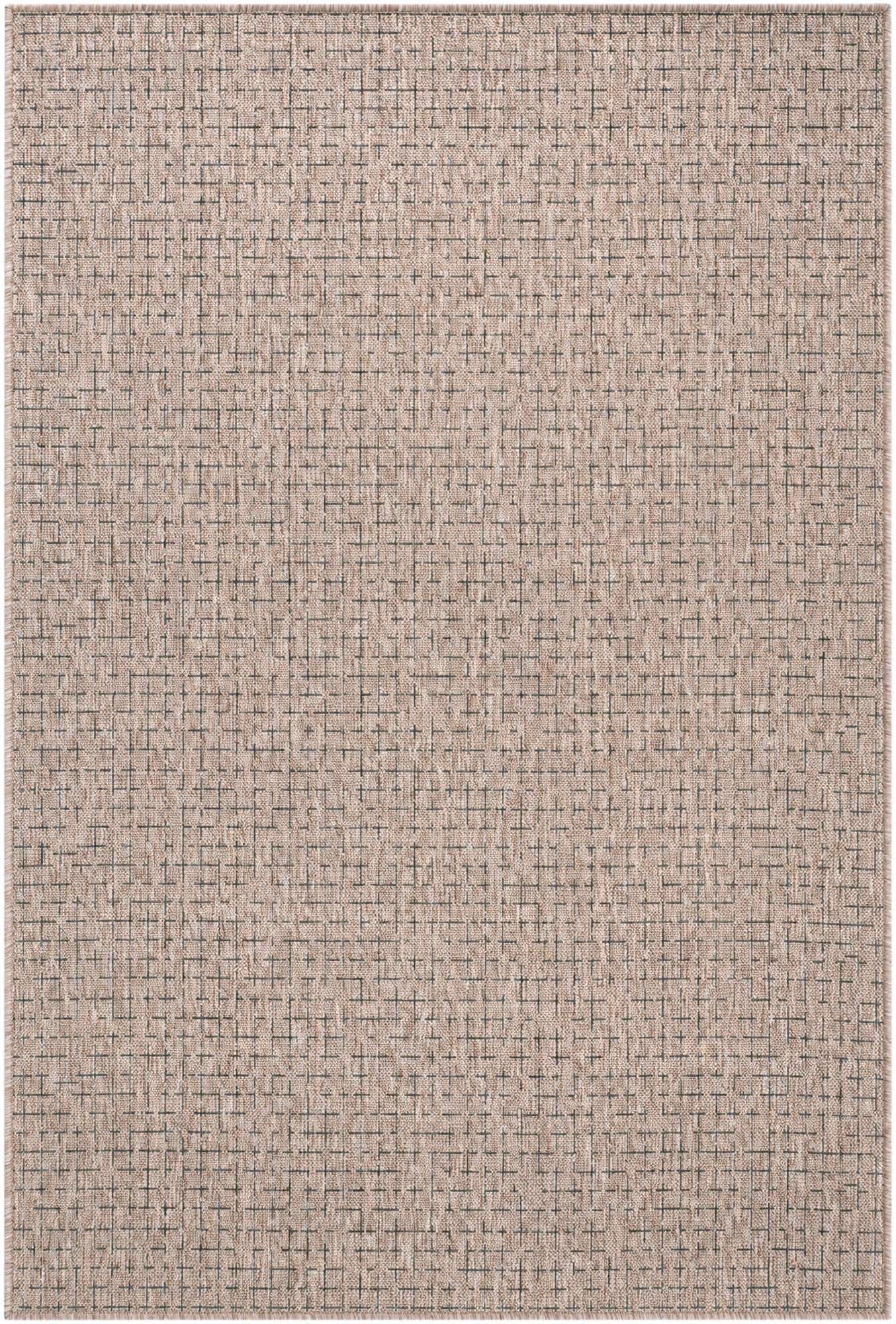 4' x 6' Easy-Clean Checkered Indoor / Outdoor Rug