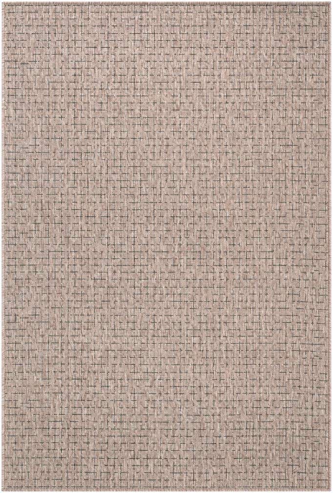 4' x 6' Easy-Clean Checkered Indoor / Outdoor Rug