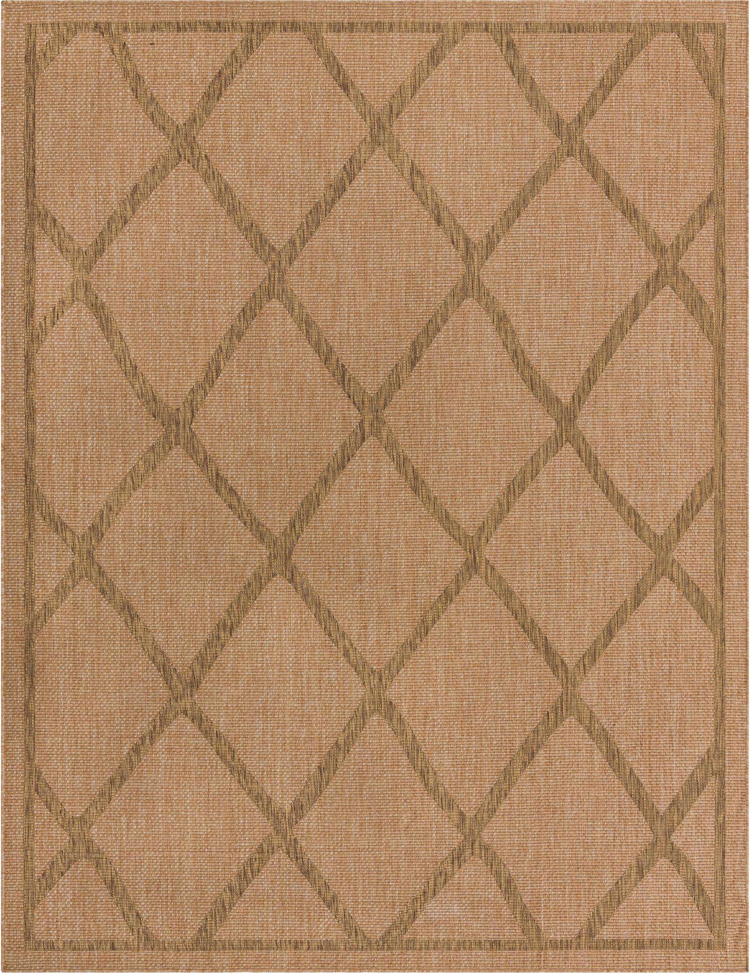 9' x 12' 2 Easy-Clean Lattice Indoor / Outdoor Rug