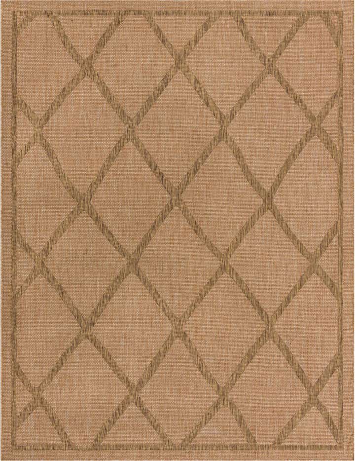 9' x 12' 2 Easy-Clean Lattice Indoor / Outdoor Rug