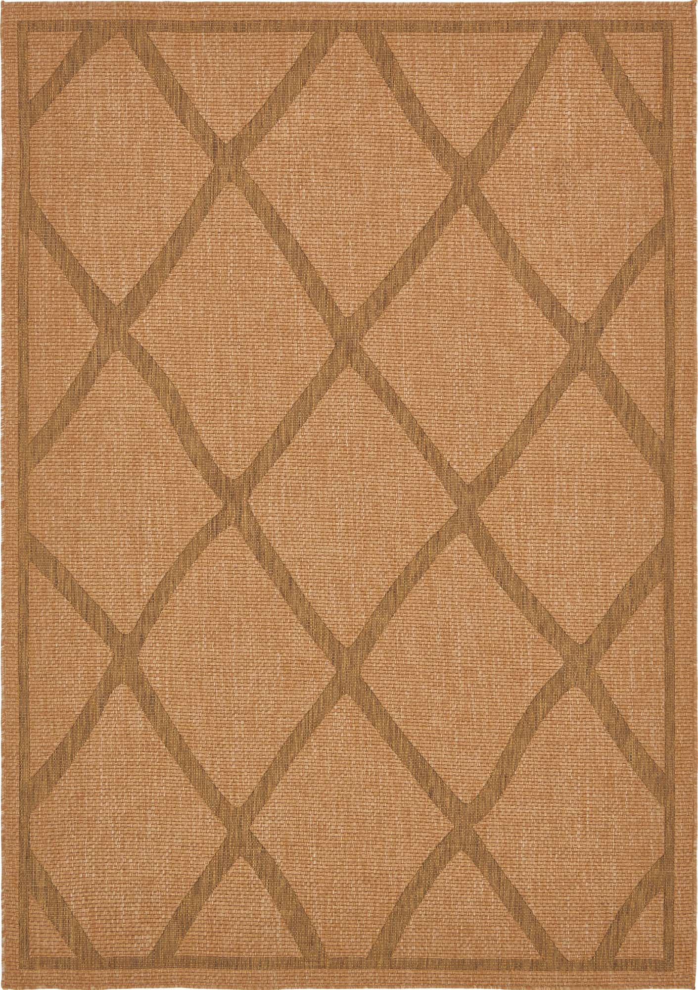 7' x 10' Easy-Clean Lattice Indoor / Outdoor Rug