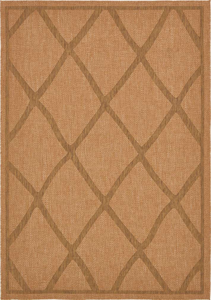 7' x 10' Easy-Clean Lattice Indoor / Outdoor Rug