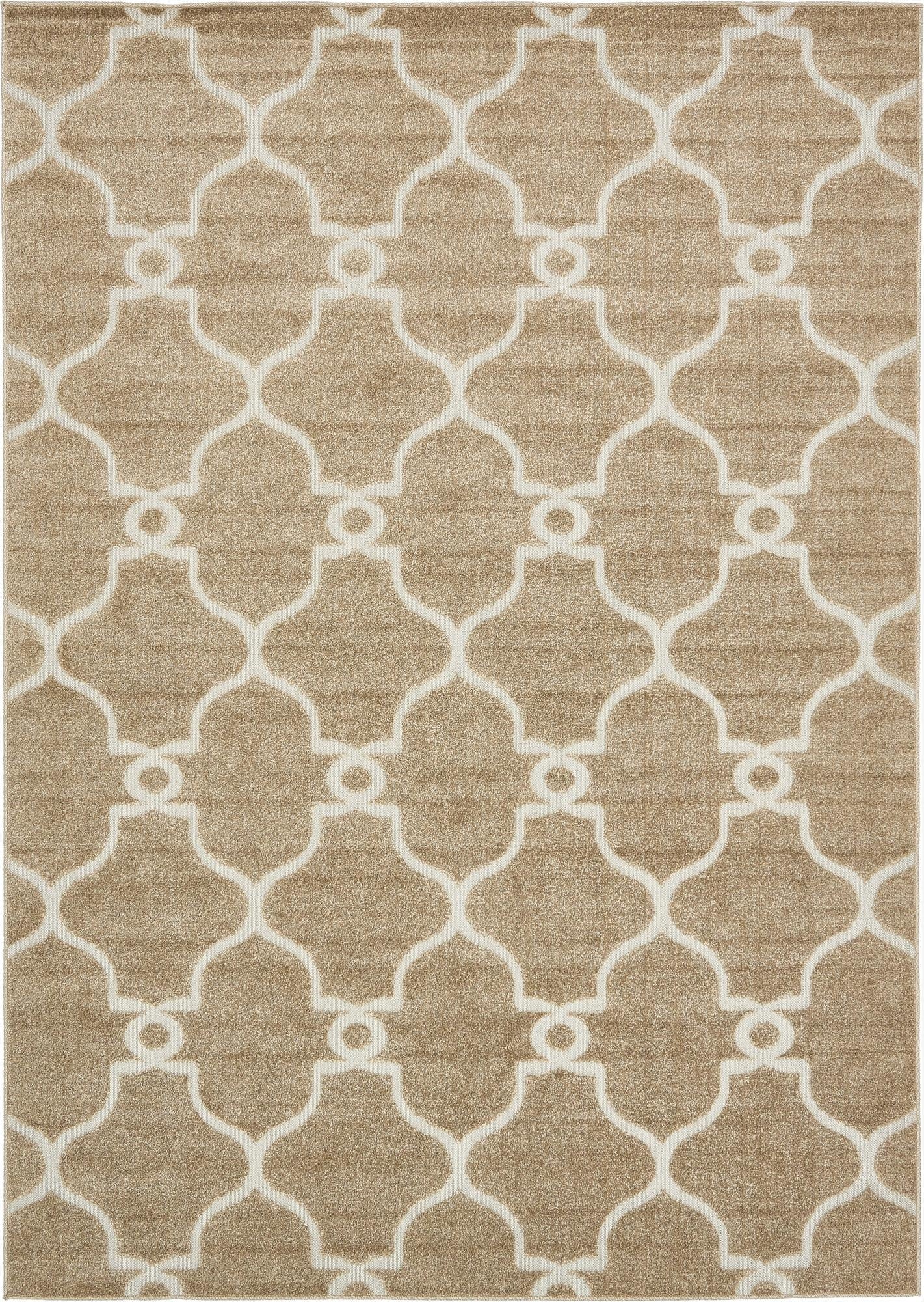 7' x 10' Washable Lattice Indoor / Outdoor Rug