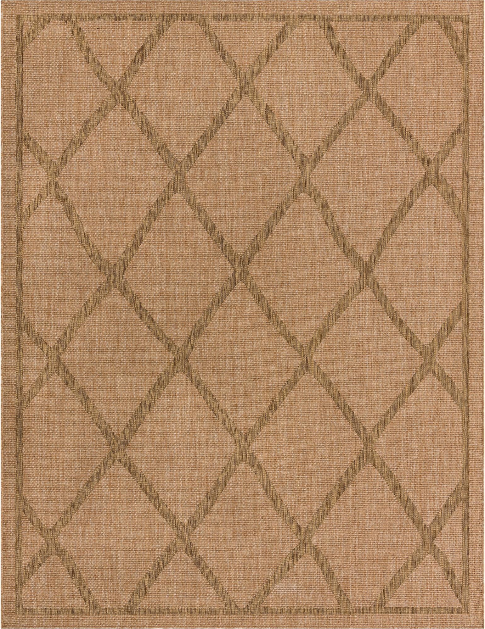 9' x 12' 2 Washable Lattice Indoor / Outdoor Rug