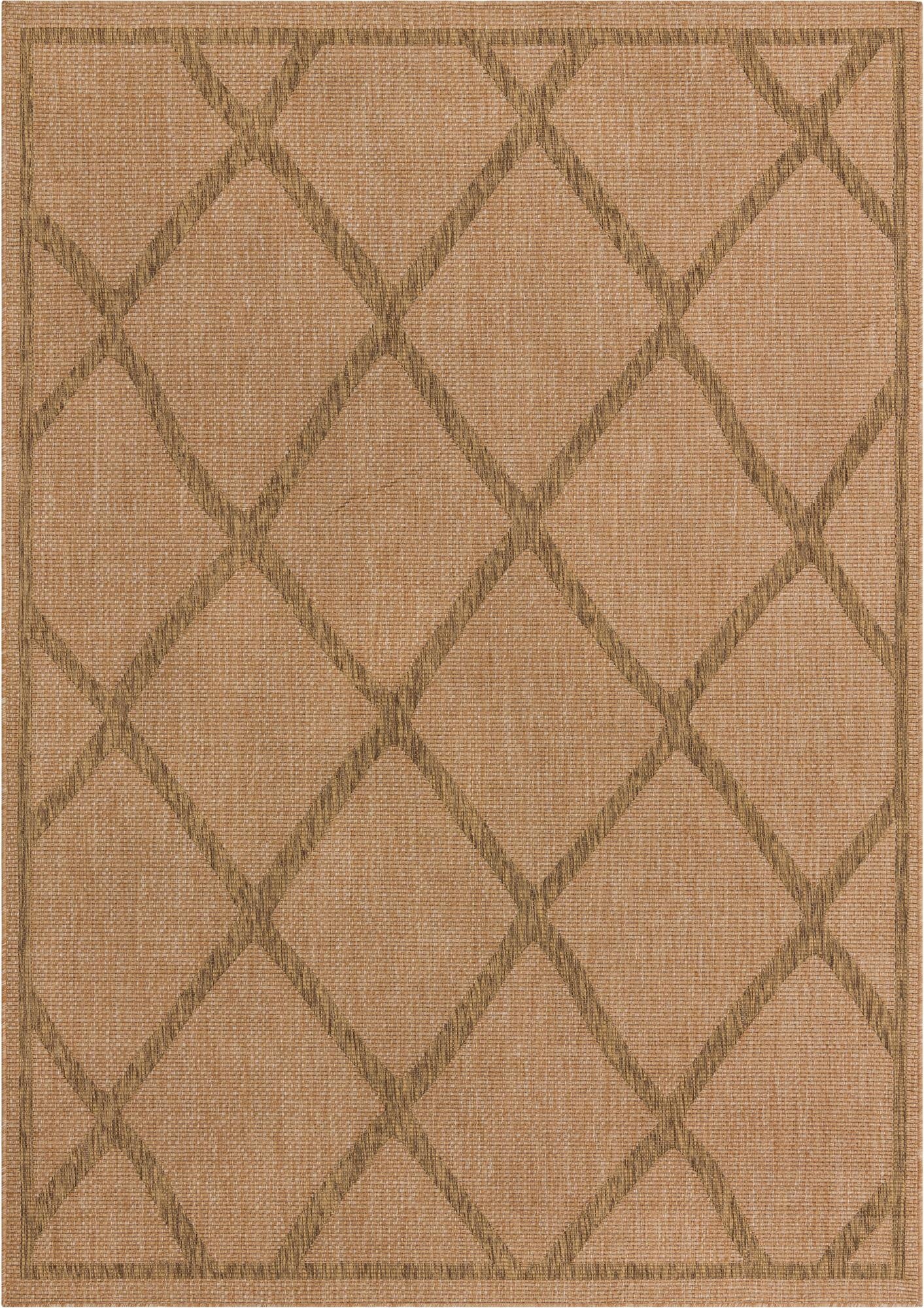 8' x 11' 4 Washable Lattice Indoor / Outdoor Rug