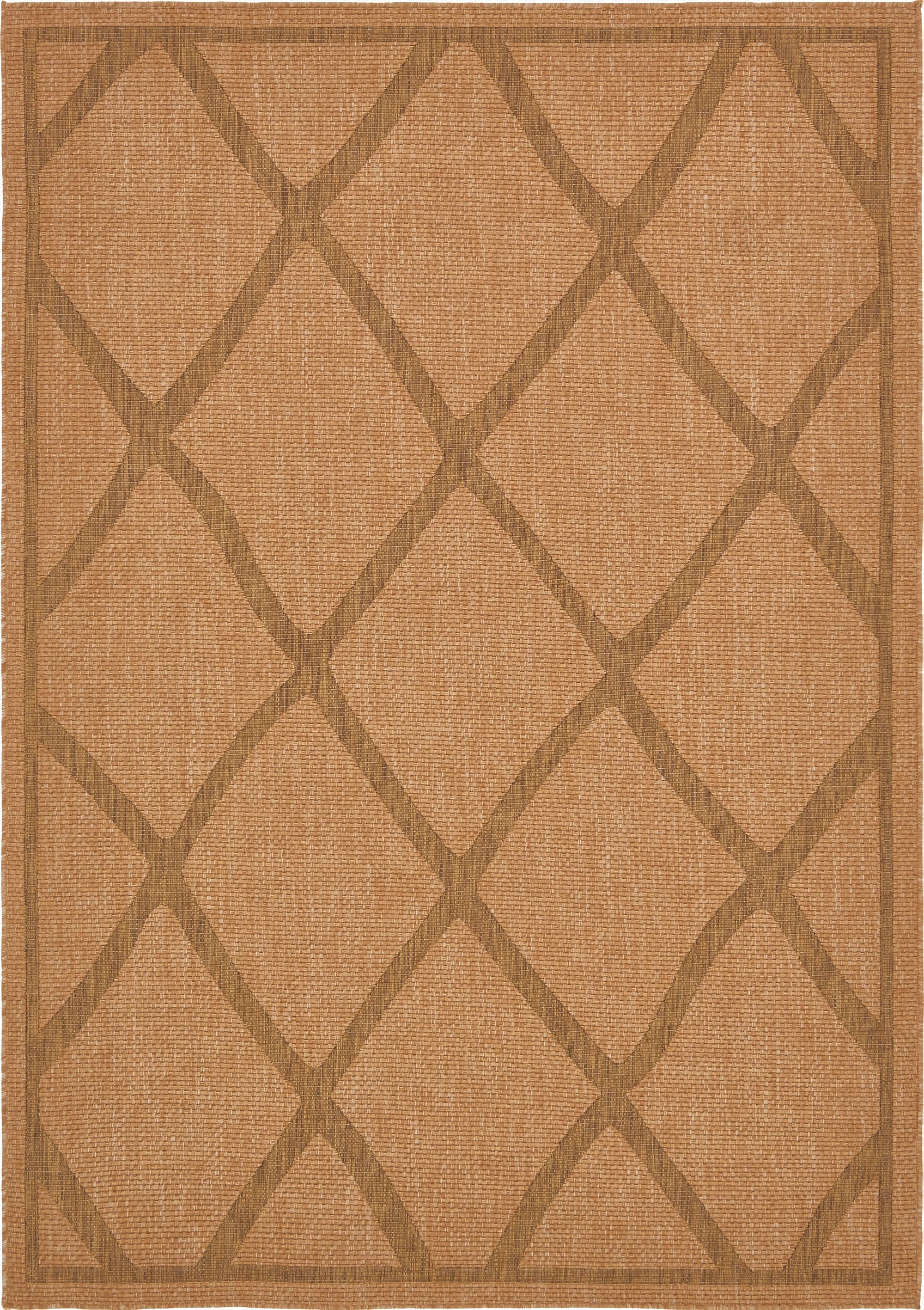 7' x 10' Washable Lattice Indoor / Outdoor Rug