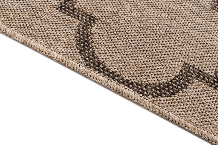 Detail image of 5' 2 x 7' 6 Easy-Clean Modern Indoor / Outdoor Rug