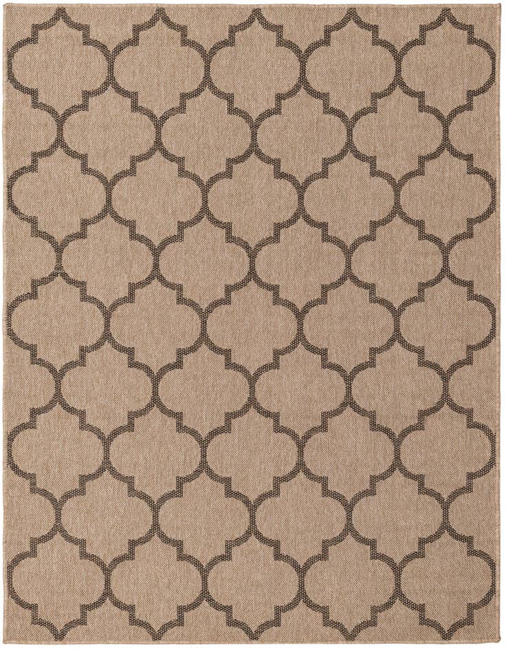 Detail image of 5' 2 x 7' 6 Easy-Clean Modern Indoor / Outdoor Rug