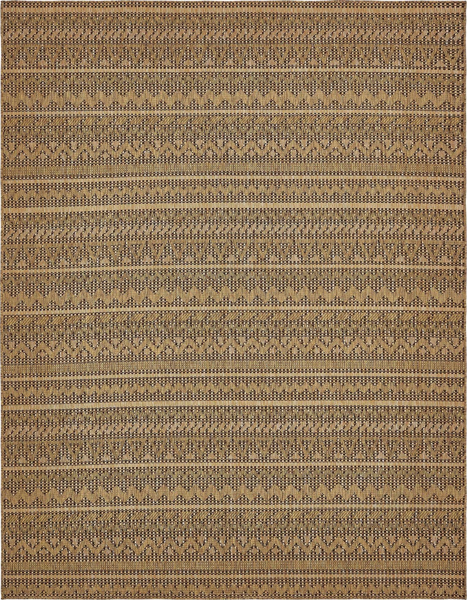 9' x 12' Easy-Clean Modern Indoor / Outdoor Rug