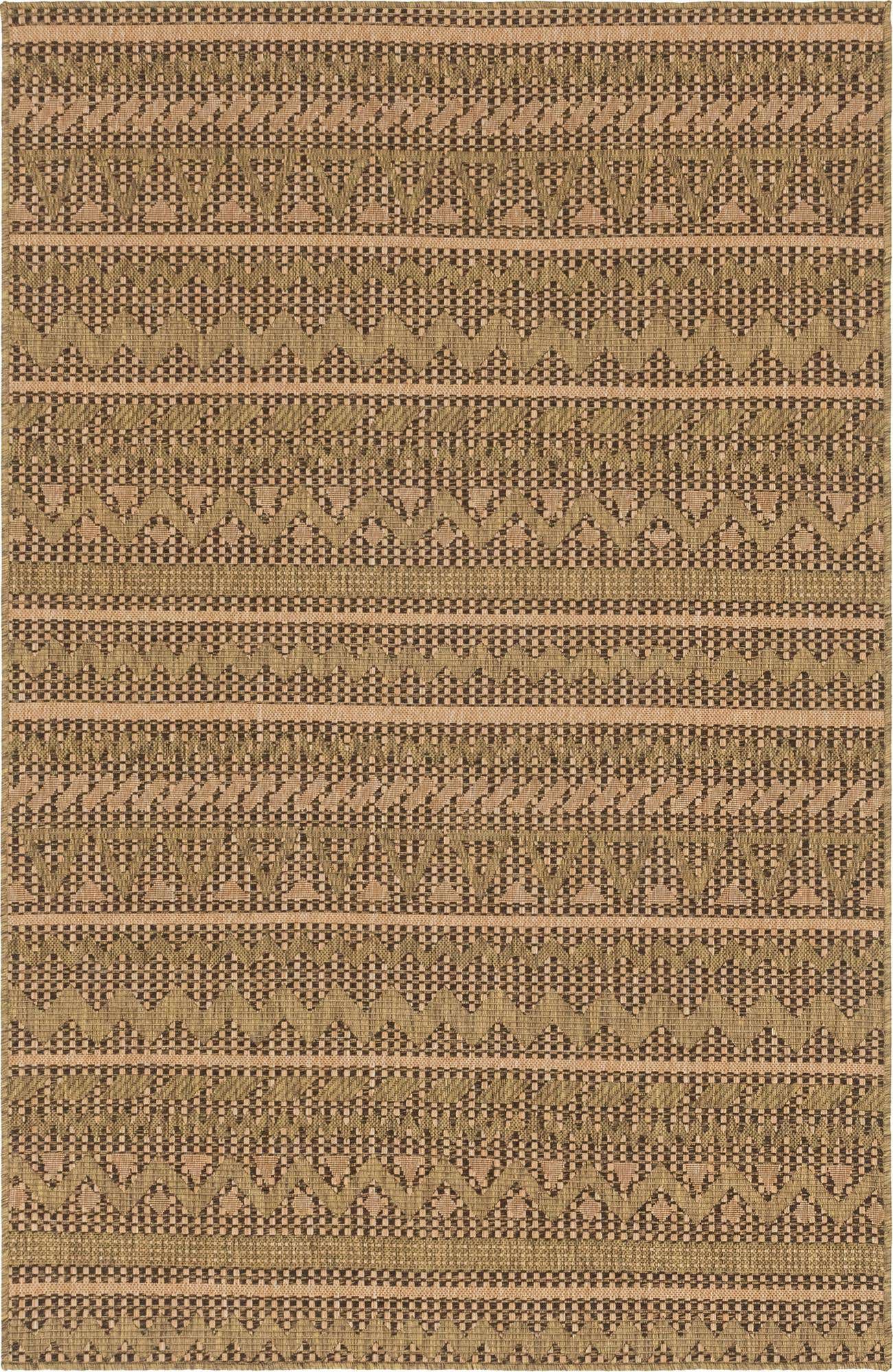 5' x 8' Easy-Clean Modern Indoor / Outdoor Rug
