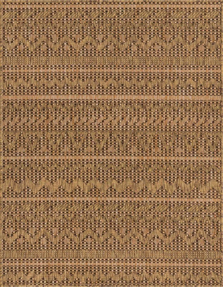 Detail image of 4' x 6' Easy-Clean Modern Indoor / Outdoor Rug