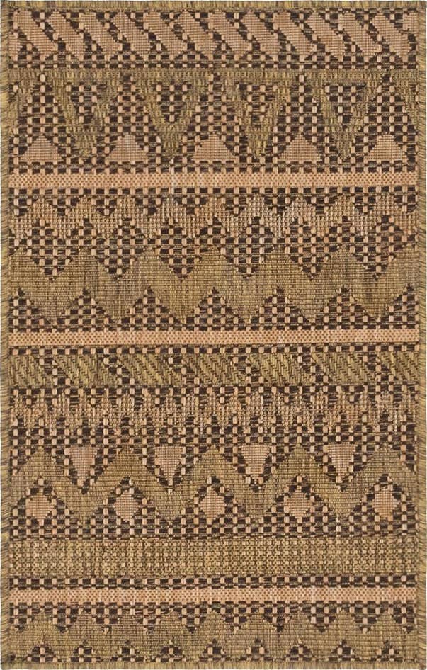 Detail image of 2' x 3' Easy-Clean Modern Indoor / Outdoor Rug