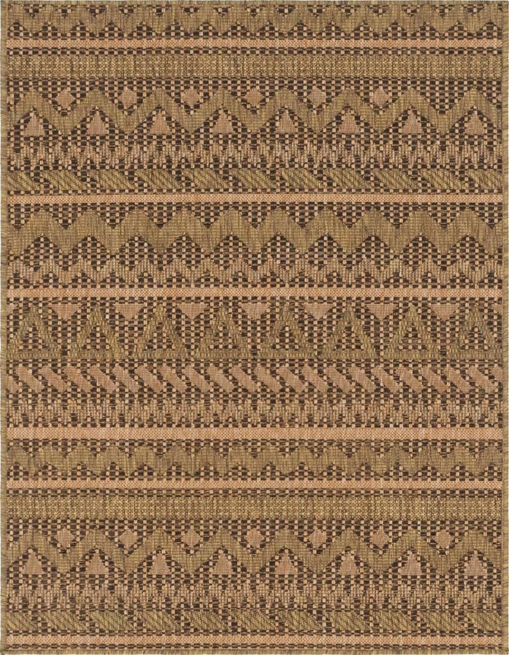 Detail image of 3' 3 x 5' Easy-Clean Modern Indoor / Outdoor Rug