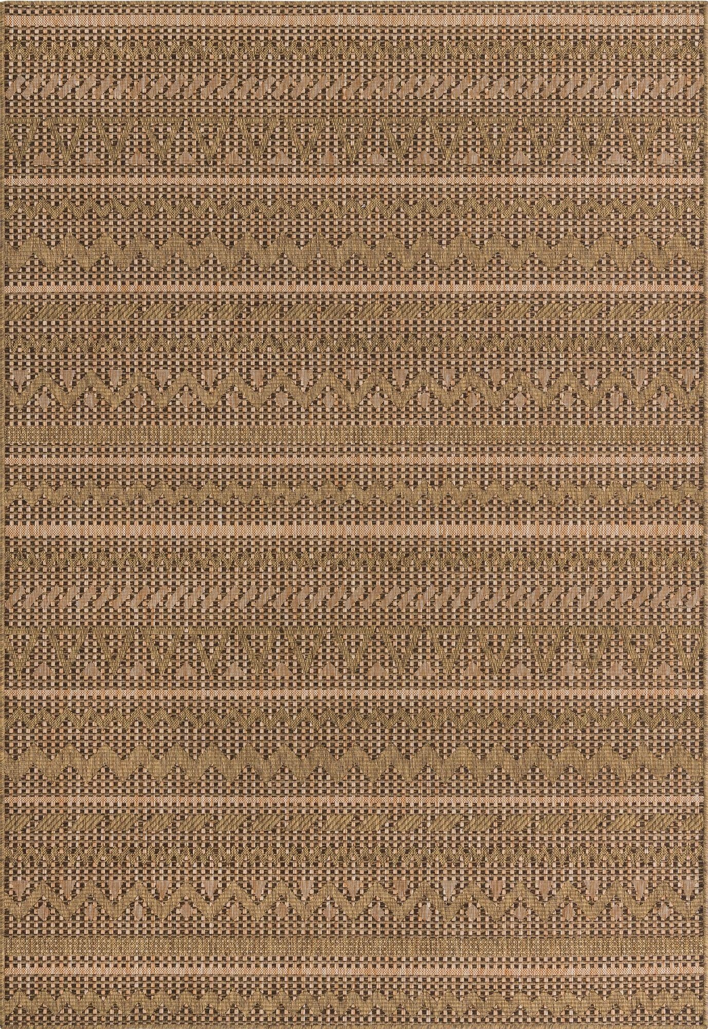 6' x 9'  Washable Modern Indoor / Outdoor Rug