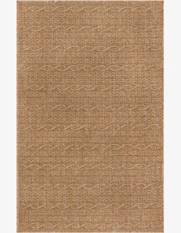Light Brown Easy-Clean Modern Indoor / Outdoor Rug