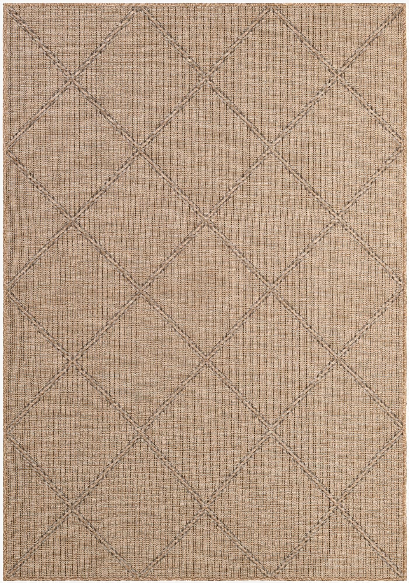 5' 3 x 7' 5  Washable Modern Indoor / Outdoor Rug