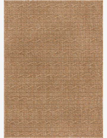 Light Brown Easy-Clean Modern Indoor / Outdoor Rug
