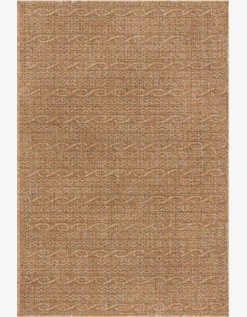Light Brown Easy-Clean Modern Indoor / Outdoor Rug