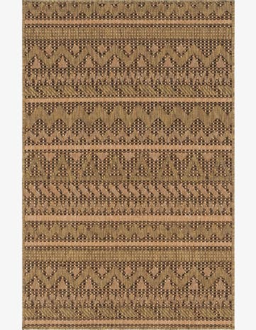 Light Brown Easy-Clean Modern Indoor / Outdoor Rug