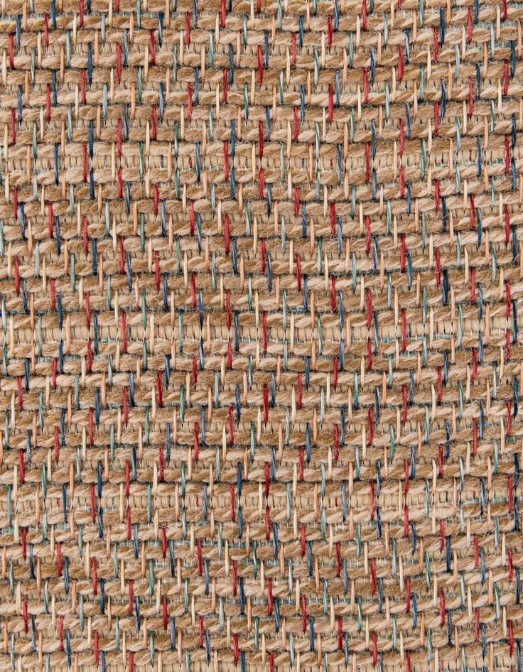 Detail image of 5' 2 x 7' 5  Washable Solid Indoor / Outdoor Rug