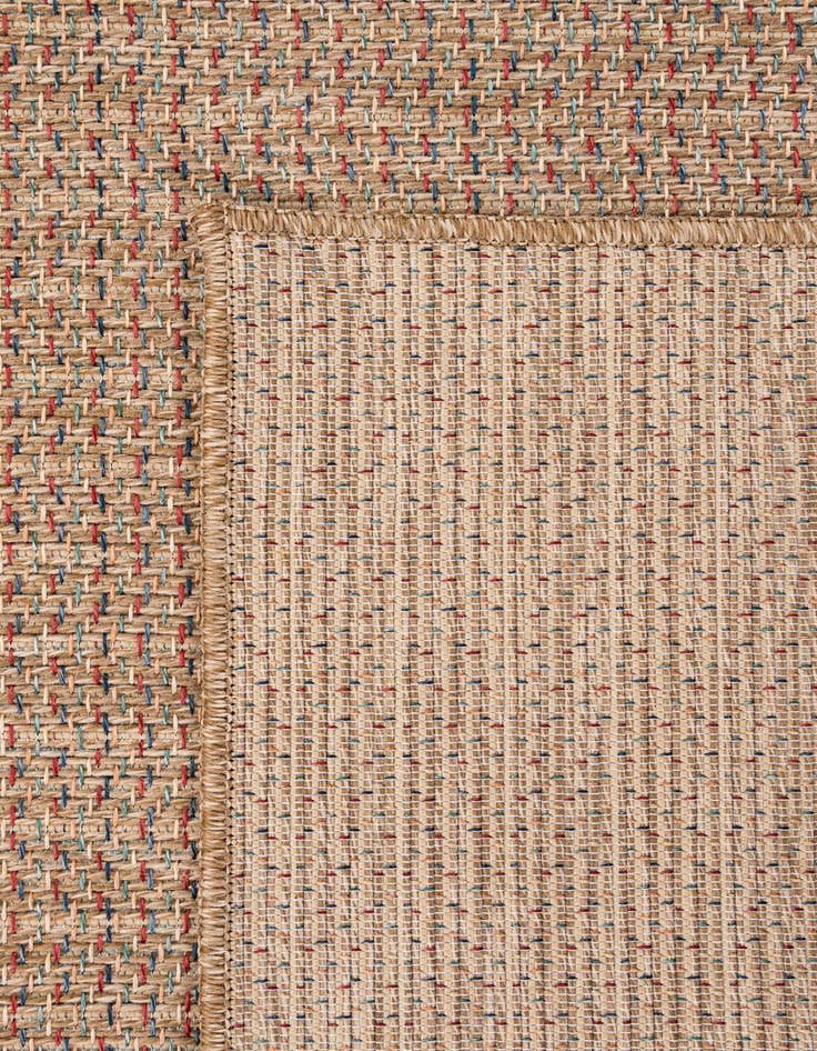 Detail image of 5' 2 x 7' 5  Washable Solid Indoor / Outdoor Rug
