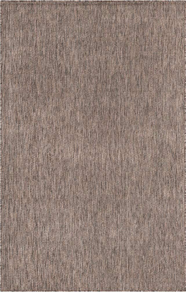 5' 3 x 8' Easy-Clean Solid Indoor / Outdoor Rug