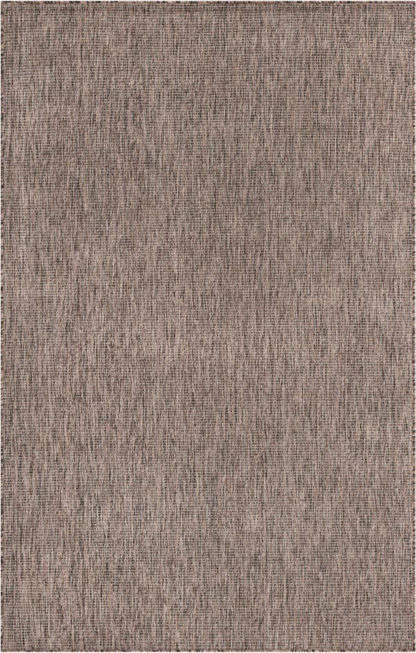 Detail image of 5' 3 x 8' Easy-Clean Solid Indoor / Outdoor Rug