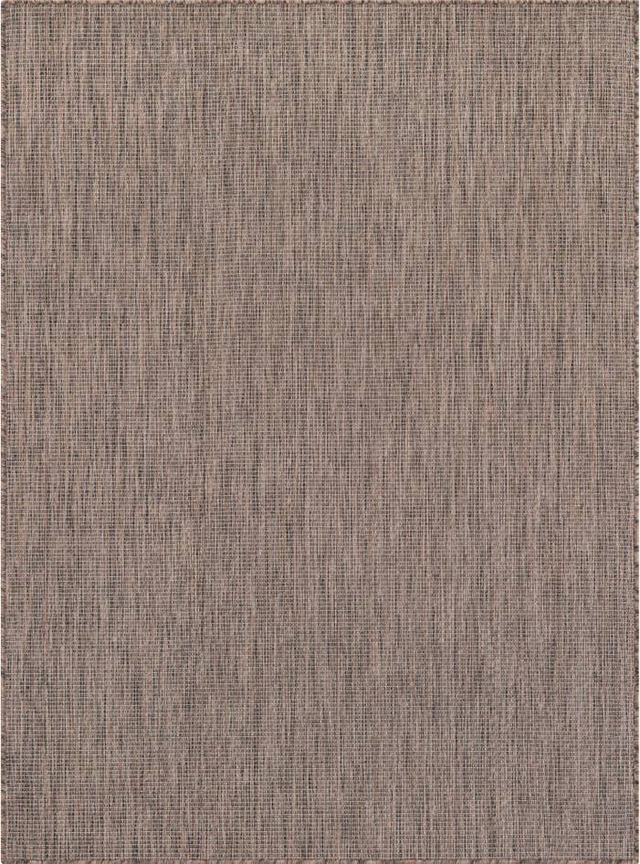 Detail image of 5' 3 x 7' Easy-Clean Solid Indoor / Outdoor Rug