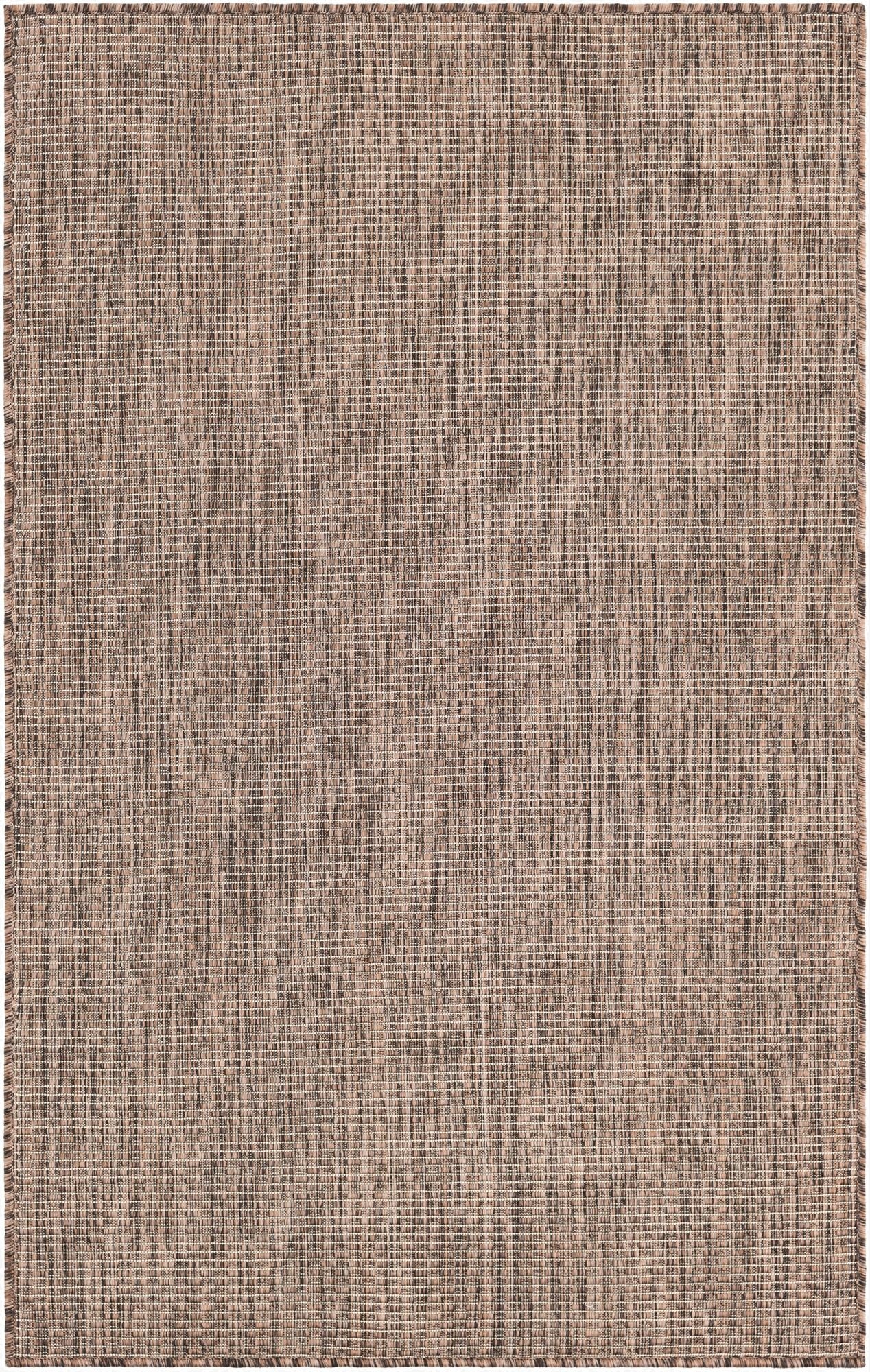 3' 1 x 5' 3  Washable Solid Indoor / Outdoor Rug