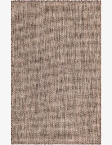 3' 1 x 5' 3 Easy-Clean Solid Indoor / Outdoor Rug