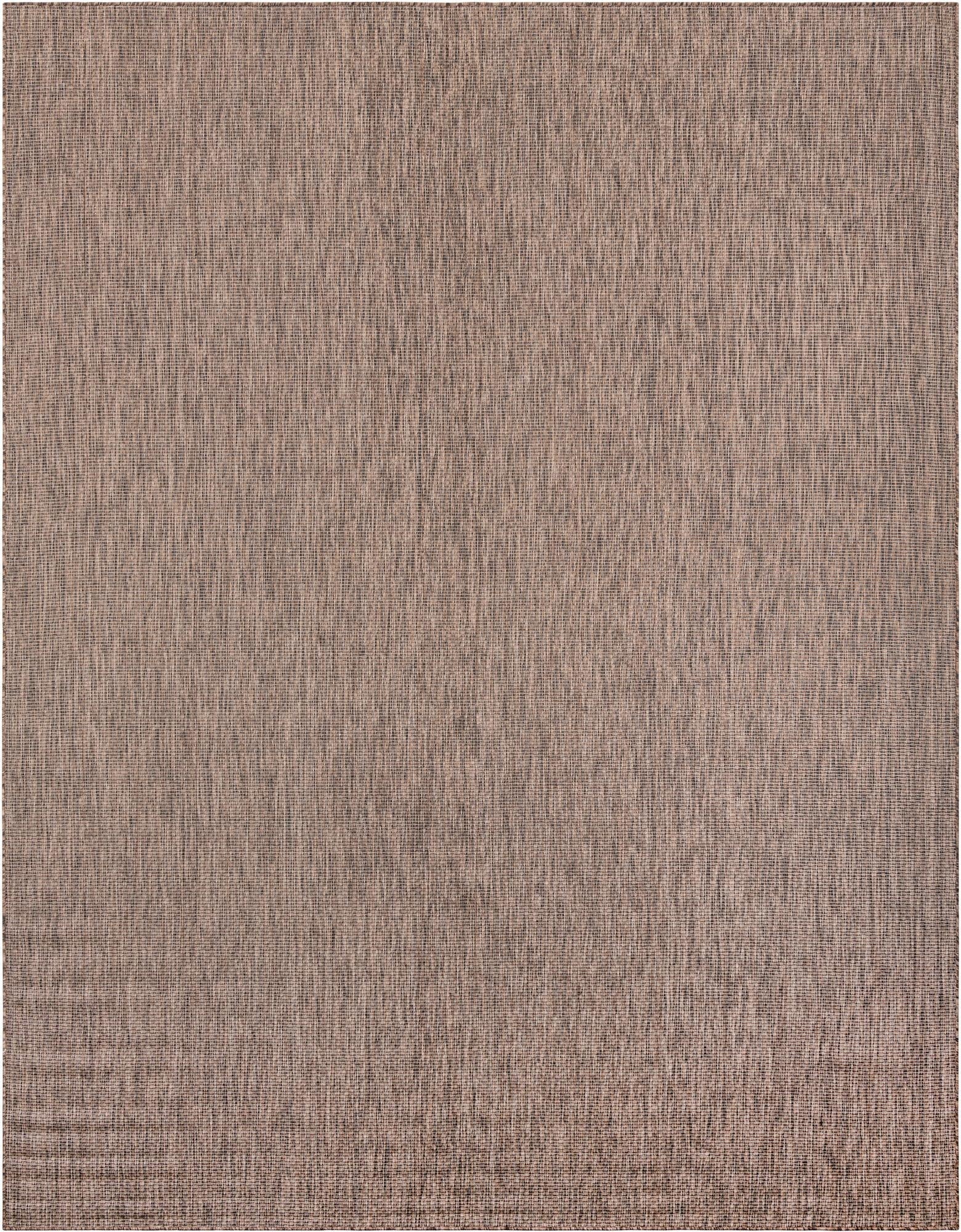 10' x 13' 1  Washable Solid Indoor / Outdoor Rug