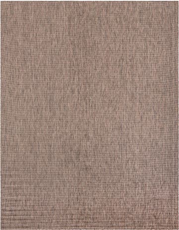 Light Brown Easy-Clean Solid Indoor / Outdoor Rug