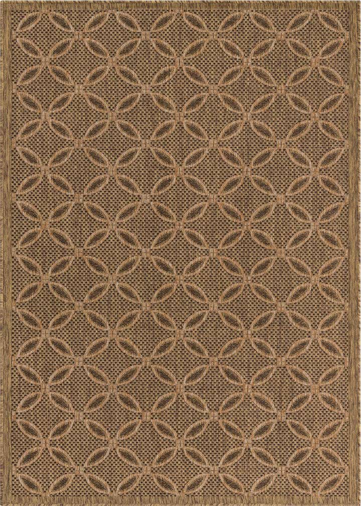 5' 3 x 8' Easy-Clean Trellis Indoor / Outdoor Rug
