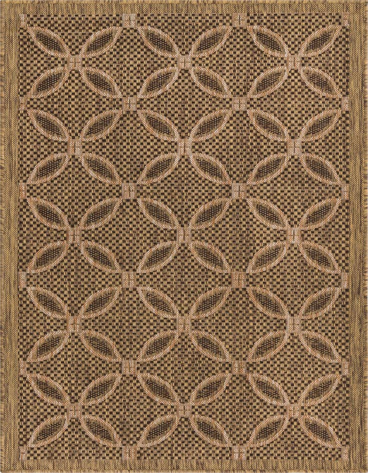 Detail image of 3' 3 x 5' Easy-Clean Trellis Indoor / Outdoor Rug