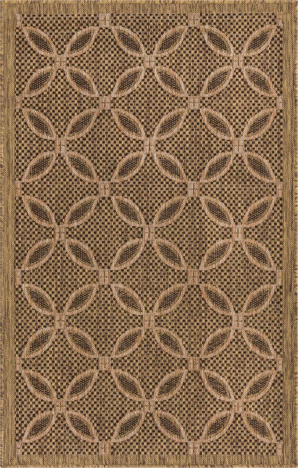 Detail image of 3' 3 x 5' Easy-Clean Trellis Indoor / Outdoor Rug