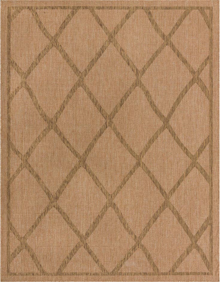 Detail image of 9' x 12' 2 Easy-Clean Trellis Indoor / Outdoor Rug
