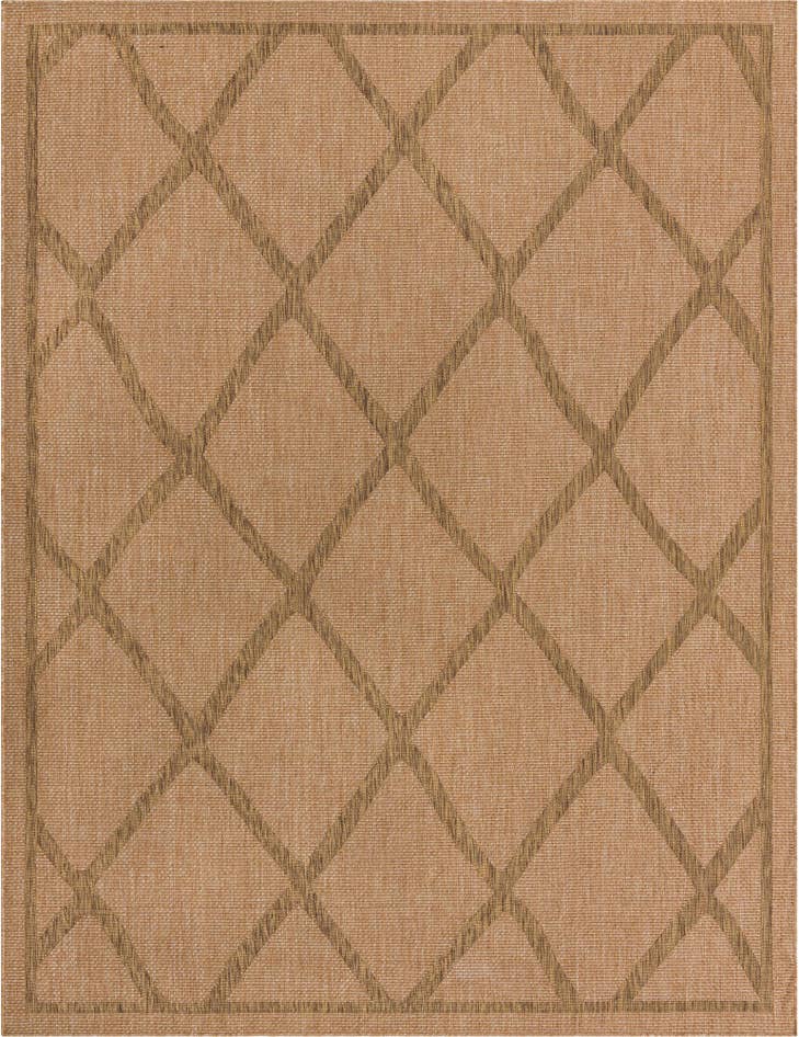 Detail image of 9' x 12' 2 Easy-Clean Trellis Indoor / Outdoor Rug