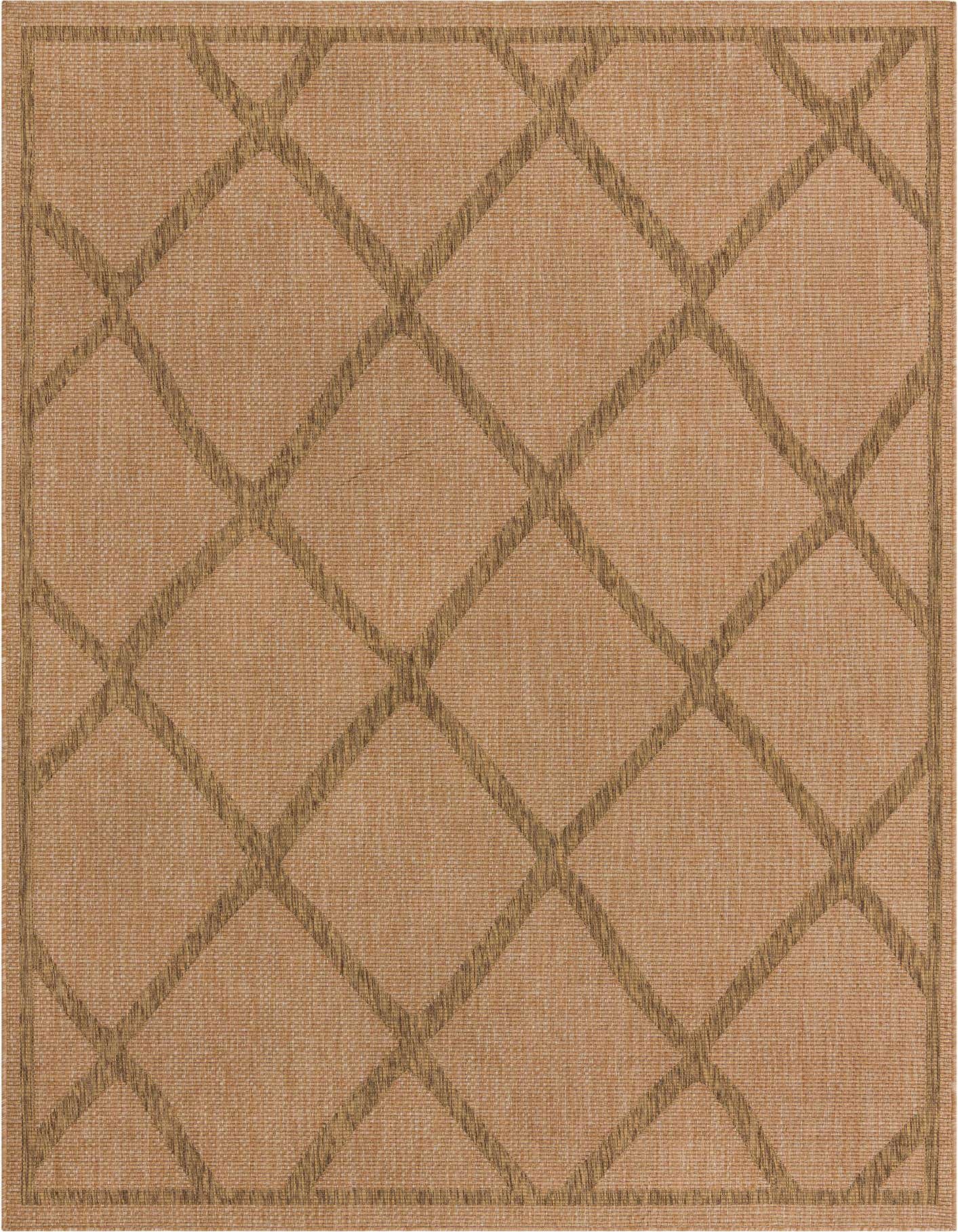 8' x 11' 4 Easy-Clean Trellis Indoor / Outdoor Rug