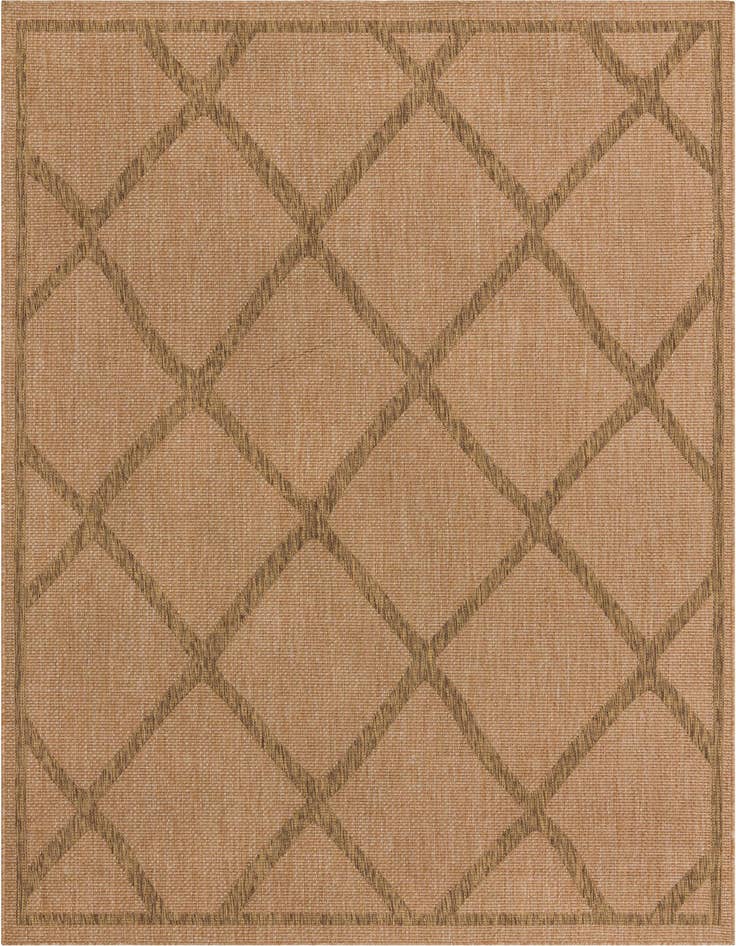 Detail image of 8' x 11' 4 Easy-Clean Trellis Indoor / Outdoor Rug