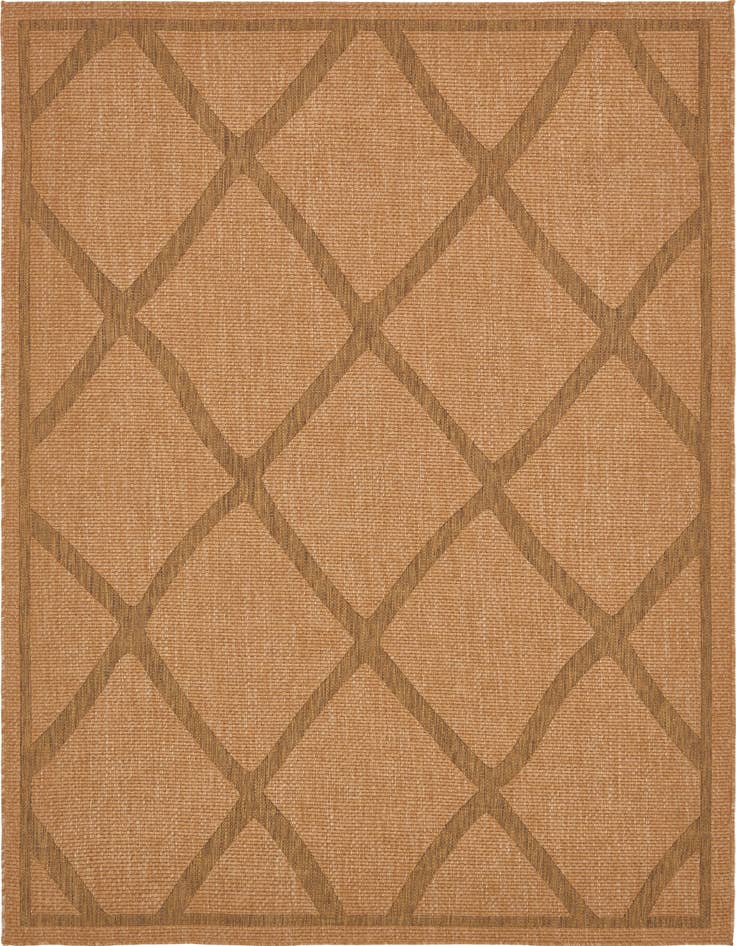 Detail image of 7' x 10' Easy-Clean Trellis Indoor / Outdoor Rug