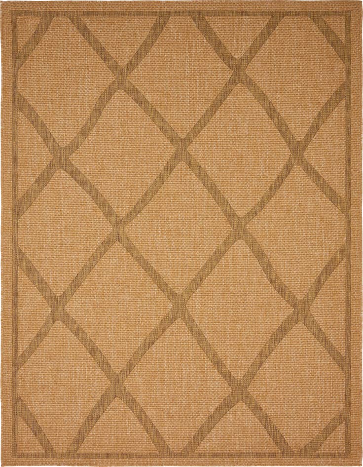 Detail image of 6' x 9' Easy-Clean Trellis Indoor / Outdoor Rug
