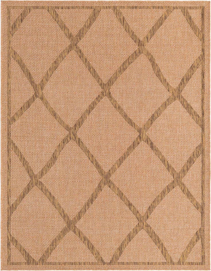 Detail image of 5' x 8' Easy-Clean Trellis Indoor / Outdoor Rug