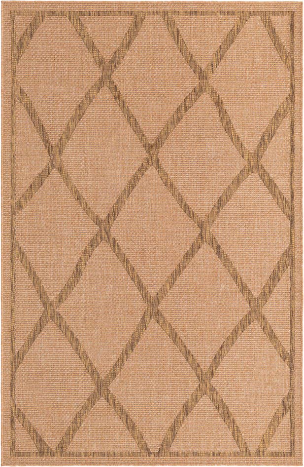 Detail image of 5' x 8' Easy-Clean Trellis Indoor / Outdoor Rug