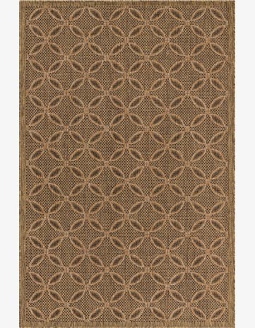 5' 3 x 8' Easy-Clean Trellis Indoor / Outdoor Rug