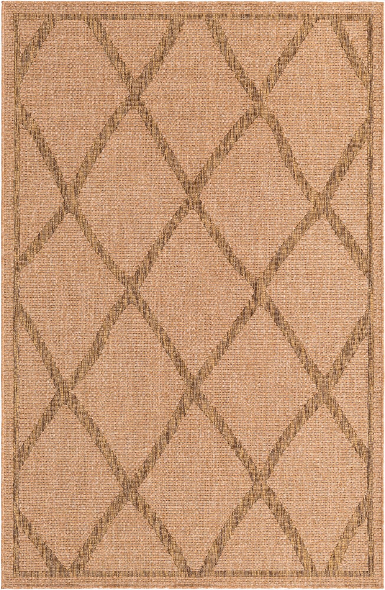 Primary image 5' x 8'  Washable Trellis Indoor / Outdoor Rug