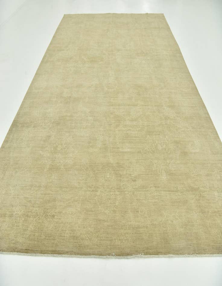 Detail image of 9' 10 x 14'  Hand Knotted Over-Dyed Ziegler Rug