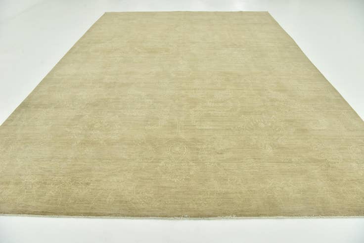 Detailansicht von 300cm x 425cm Handgeknüpft Überfärbter Ziegler Teppich